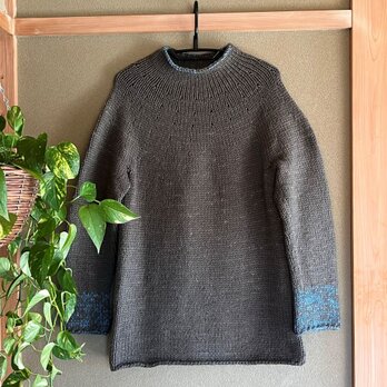ざっくりロングセーターの画像