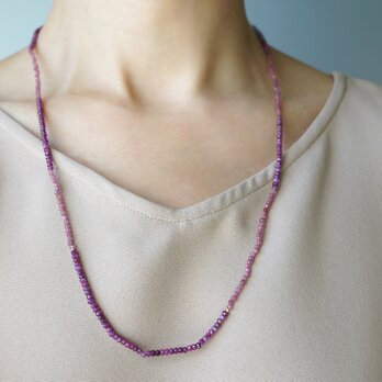 Ruby x Pink Tourmaline necklace/Longの画像
