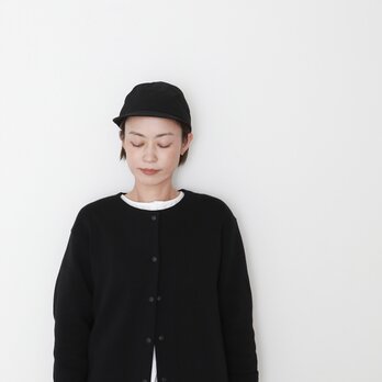 Looks neat cap small brim / blackの画像