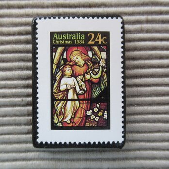 オーストラリア　クリスマス切手ブローチ9085の画像