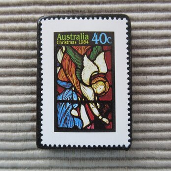 オーストラリア　クリスマス切手ブローチ9087の画像