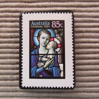オーストラリア　クリスマス切手ブローチ9089の画像