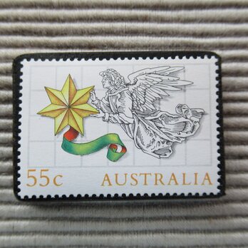 オーストラリア　クリスマス切手ブローチ9093の画像