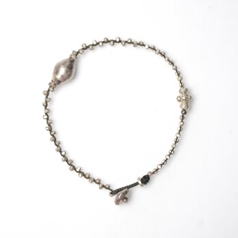 braid bracelet 'silver'の画像
