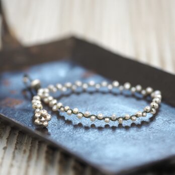 'baby pearl' braid braceletの画像