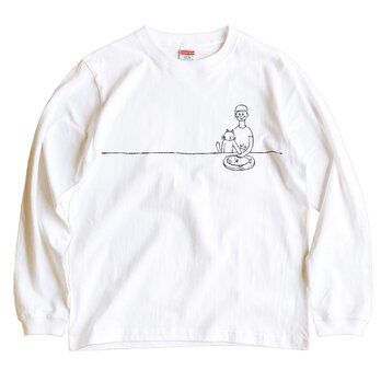 長袖Tシャツ 猫選べます『ボクノサカナ・男子』男女兼用 ロンTの画像