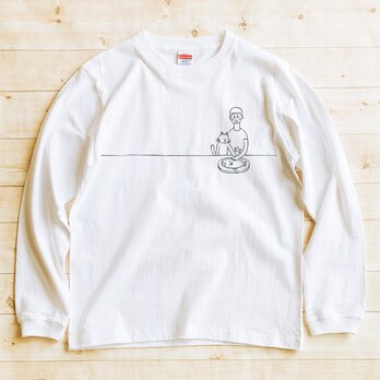 長袖Tシャツ 猫選べます『ボクノサカナ・男子』男女兼用 ロンTの画像