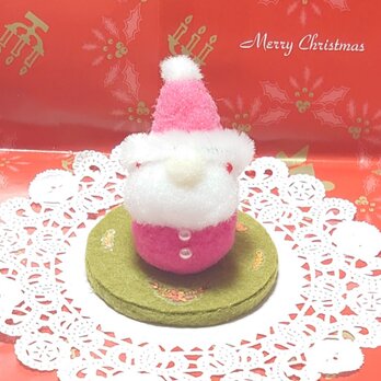 *↟⍋ポンポンXmas⍋↟*カップ入り！北欧の妖精トムテ(桃)の画像