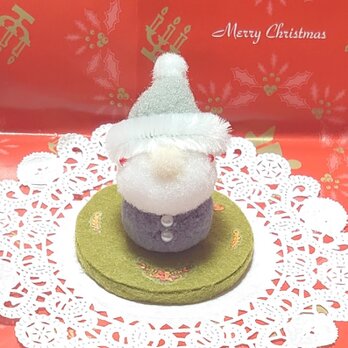 *↟⍋ポンポンXmas⍋↟*カップ入り！北欧の妖精トムテ(灰)の画像