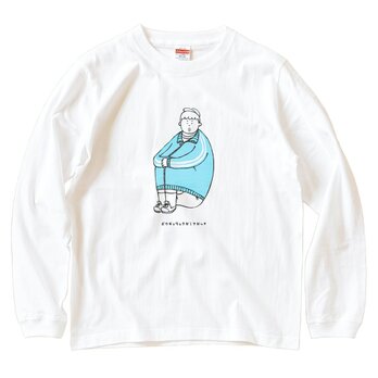 長袖Tシャツ『だるま座り・男子』男女兼用 ロンTの画像