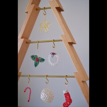 『つくる』を楽しむクリスマスツリー（オリジナル水引オーナメント付き）の画像