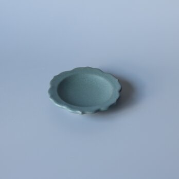 稜花豆皿　ブルーグレーの画像
