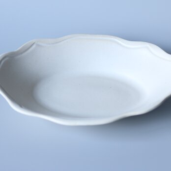 オーバル洋皿　大　白の画像