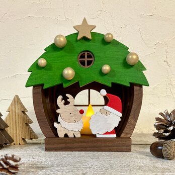 【クリスマスラッピング無料】サンタとトナカイのクリスマスハウスの画像