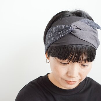 patchwork turban (cotton mix 23aw-a)の画像
