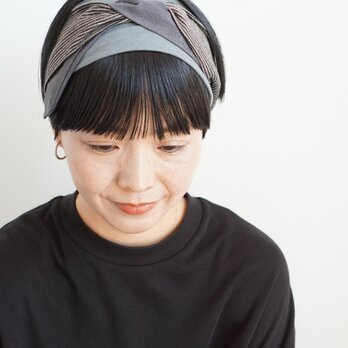 patchwork turban (cotton mix 23aw-e)の画像