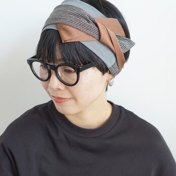 patchwork turban (cotton mix 23aw-f)の画像