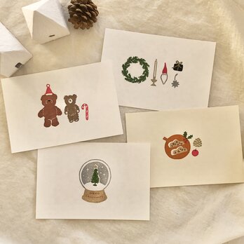 クリスマスカード＊4枚セットの画像