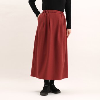 #403タックギャザースカート(テラコッタ)の画像