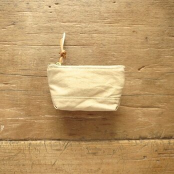 ミニポーチ　ミルクティー