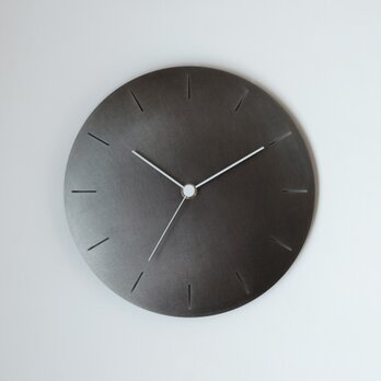 【受注製作】壁掛け時計−タイプ2しるし入り / 真鍮黒染めの画像