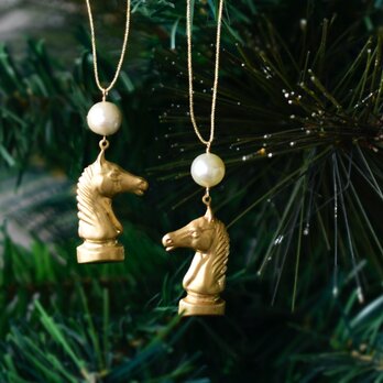 【大人のクリスマスオーナメント】ヴィンテージな真鍮 ① Ａ左右セットの画像