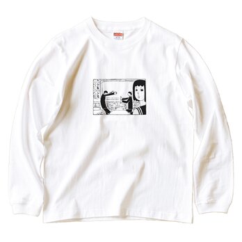 『憧れのあの技 タイプA』 長袖 Tシャツ 男女兼用 ホワイトの画像