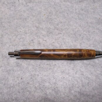 屋久杉　光明杢　椿油仕上げ　ワンピースタイプの木軸シャープペンシル(ボールペン）　希少材の画像