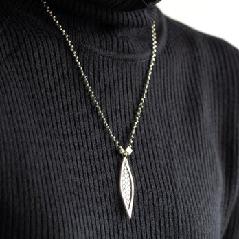 "straw knitting" silver pendantの画像