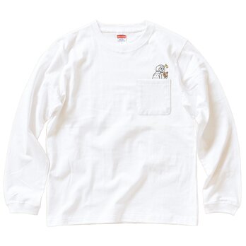 半袖ポケット付Tシャツ『隠れショートケーキ』男女兼用 ロンTの画像