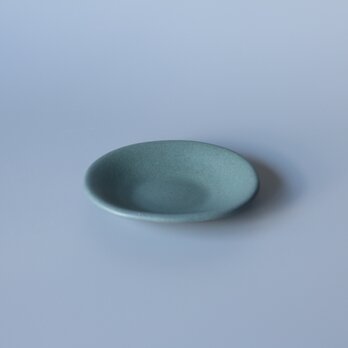 たまご型の豆皿　ブルーグレーの画像