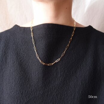 【50cm】Plane Necklace／チェーンネックレス【マンテル】（Medium）の画像