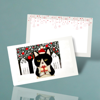 ミニクリスマスカード封筒セット(5組)の画像