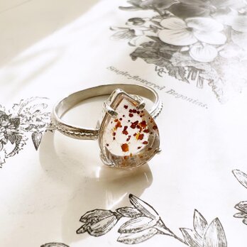 Marcasite in Quartz Ringの画像