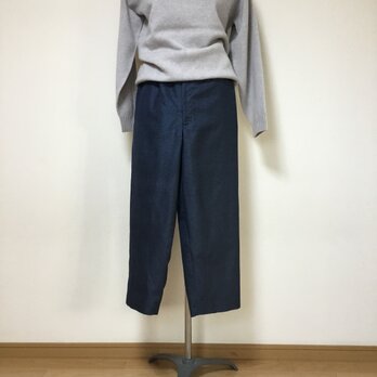 大島紬のパンツ      着物リメイクの画像