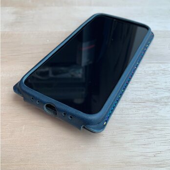 iPhone15・15Plus用　手縫い本革のカバー ケース　栃木レザー【名入れ無料・選べる革とステッチ】