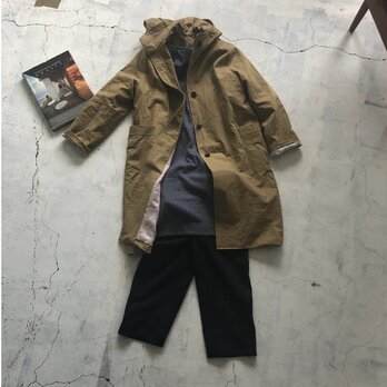 【年末福袋セット】フーテッドコート、起毛ワンピース、パンツ３点の画像