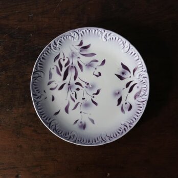 ディゴワン サルグミンヌ ヤドリギ 平皿 φ21cm フランス アンティーク 0501570の画像