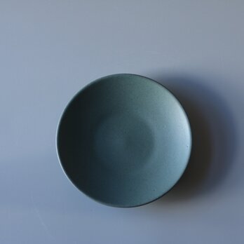 丸皿　6寸　ブルーグレーの画像