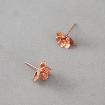 K18RG Plating　ナシの花　ピアスの画像
