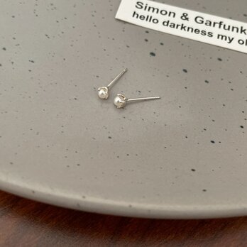 ピアス パール アレルギー対応 シルバー925 小さめ レディース シンプル 真珠 小ぶり プレゼント 仕事の画像