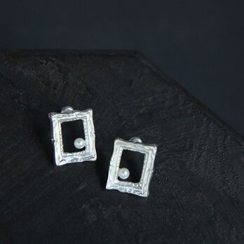 Museum / earrings - SILVER×Pearlの画像