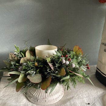 candle  wreath○受注製作○の画像