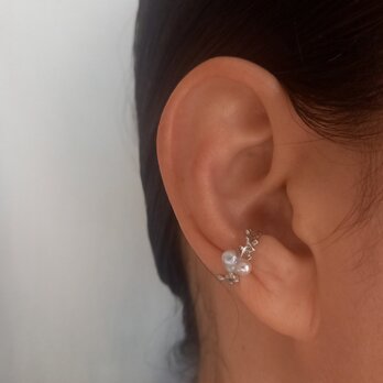 Utoka ☆silver  蔓と双子ちゃん イヤーカフ c