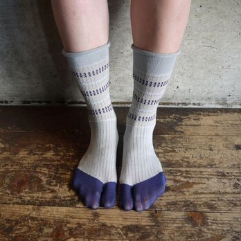 Demel 足袋ソックス 【ネイビーブルー】