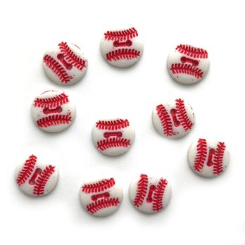 アメリカ ボタンガローア ボタン2穴S 10個 野球ボールB-1845　スポーツの画像