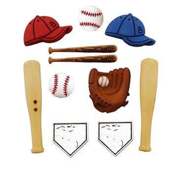 ボタンガローア11個-野球セットF b-726fバット ボール グローブ 野球帽　スポーツの画像