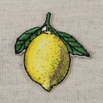 アップリケワッペン レモン シックカラー ST w-2216 檸檬　フルーツ　果物の画像