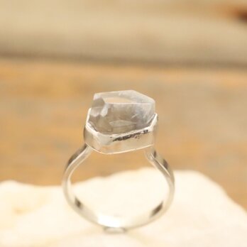 Brazilian Dumortierite in Quartz Ring ブラジル産デュモルチェライトinクォーツのリングの画像