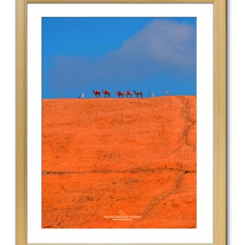 【額付アート写真/A3サイズ】ORANGE DESERT（オレンジ砂漠）の画像